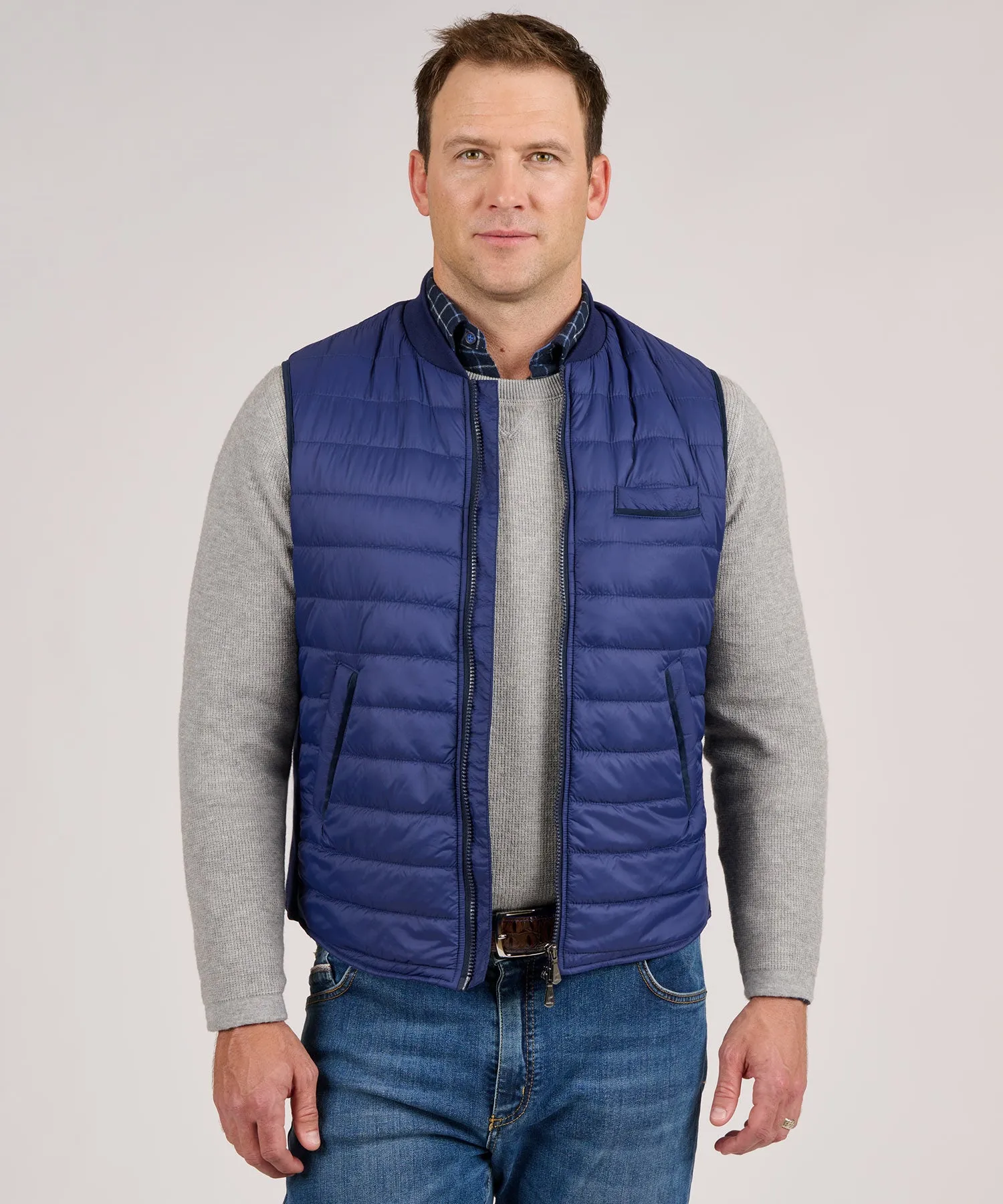 Westport Lifestyle Baseball Collar Quilted Puffer Vest