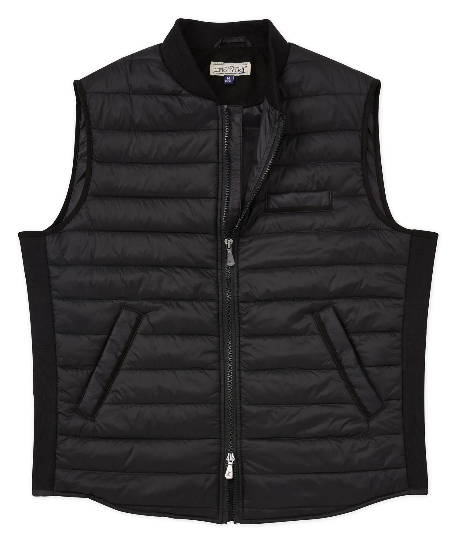 Westport Lifestyle Baseball Collar Quilted Puffer Vest