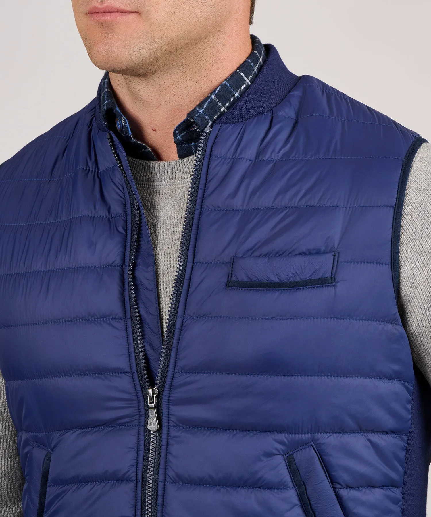 Westport Lifestyle Baseball Collar Quilted Puffer Vest