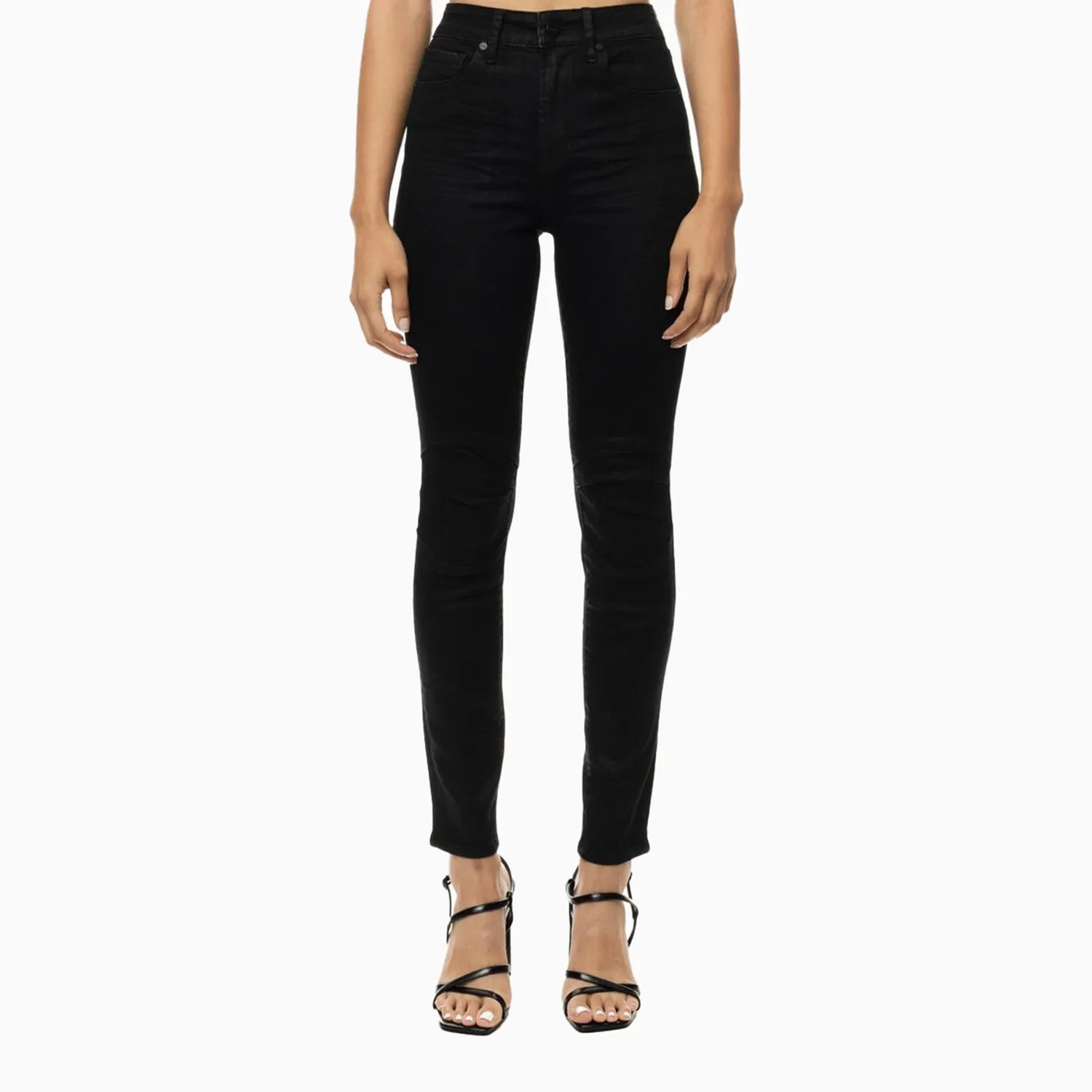 Women's Sunny Moto Wax Coated Skinny Denim Pant