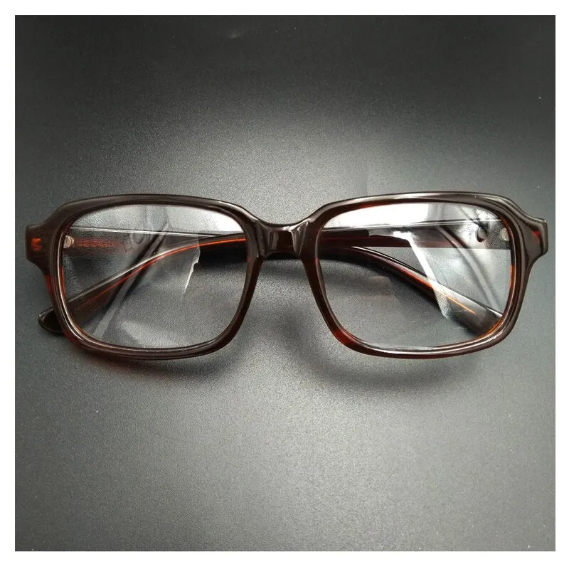 Yujo Men's Full Rim Oval Acetate Eyeglasses Y004