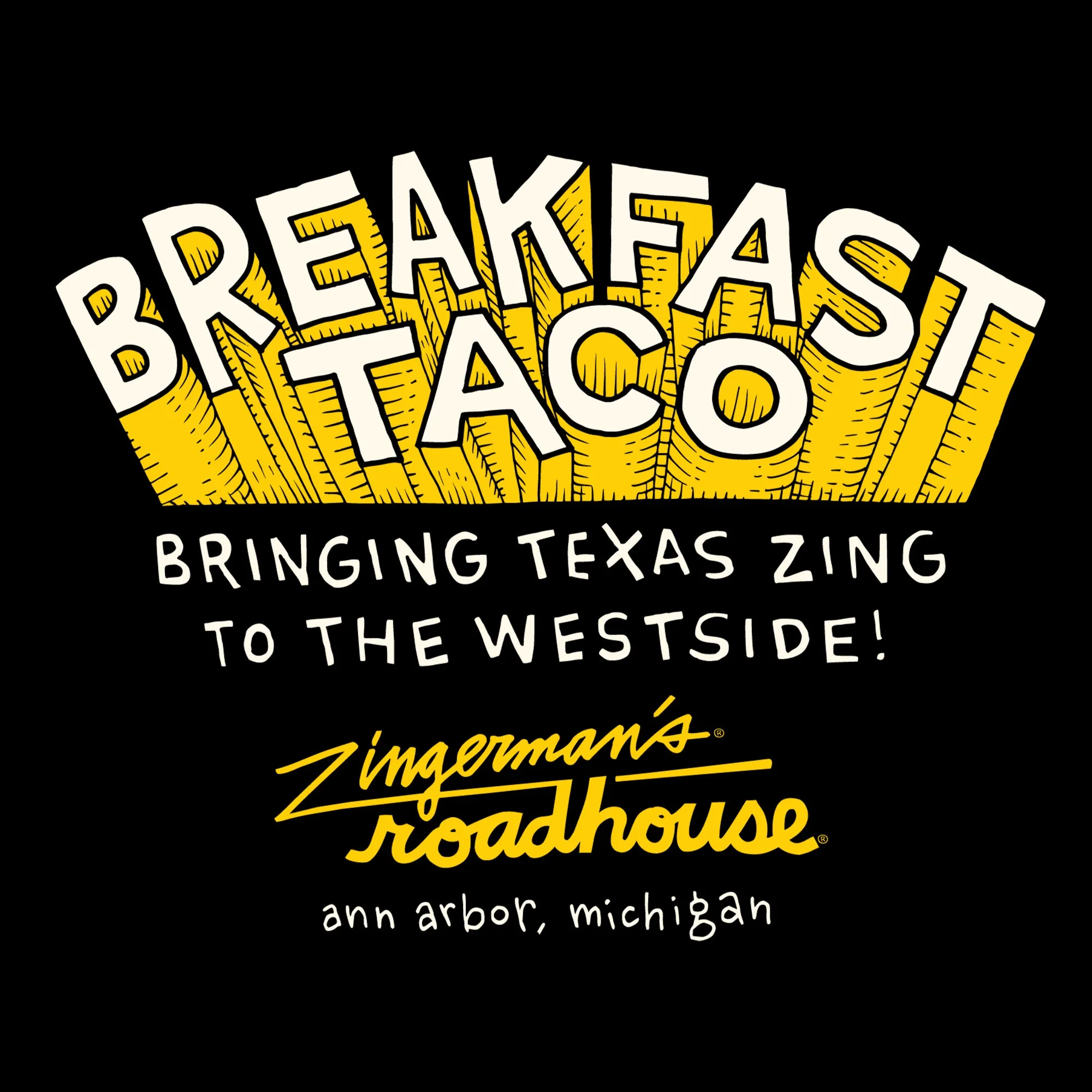 Zingerman's Roadhouse Breakfast Taco Soft Style T-Shirt - Black