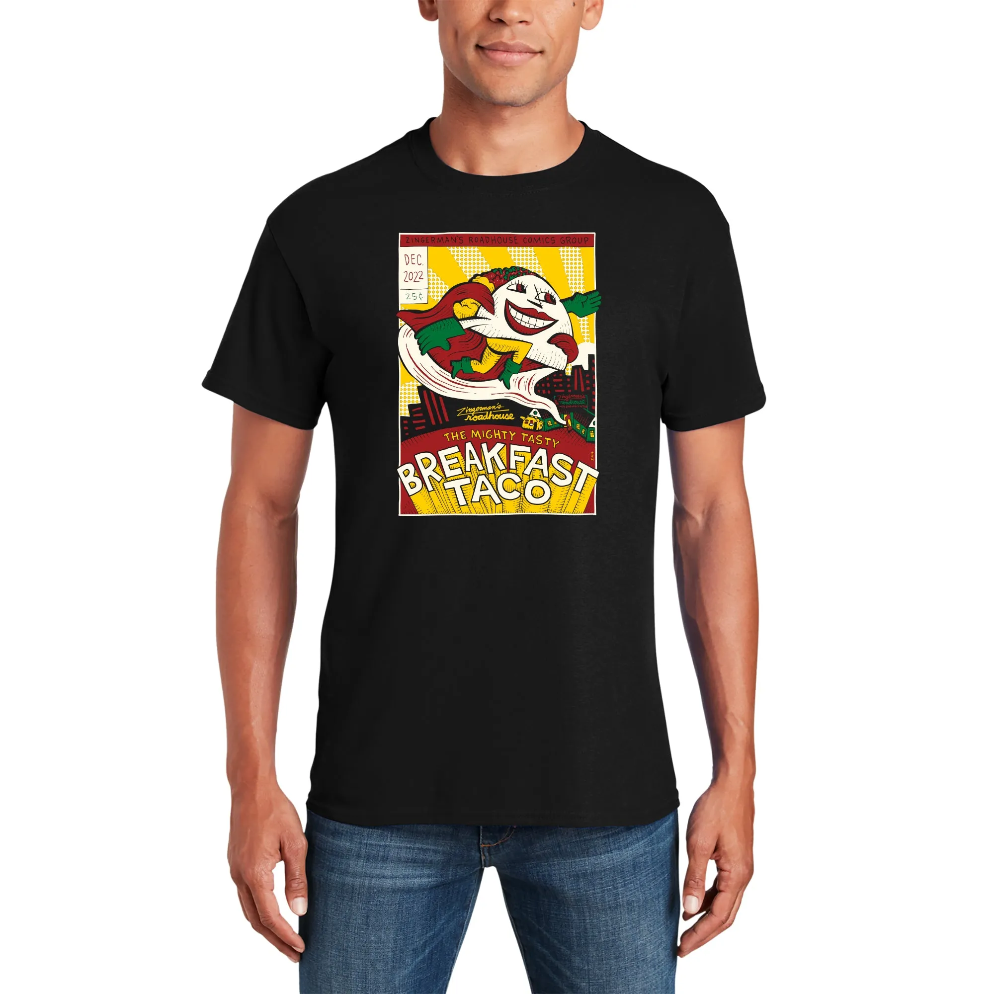 Zingerman's Roadhouse Breakfast Taco Soft Style T-Shirt - Black